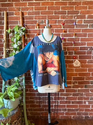 OOAK Autumn Collection- Upcycled Kenny Chesney Inspired Tie Dye Tee
