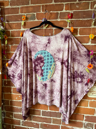 OOAK Summer Collection - Callisto Kantha Crescent Moon Tunic Poncho Top