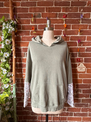 OOAK Autumn Collection- Upcycled Grateful Dead Inspired Sleeve Hoodie Size XL