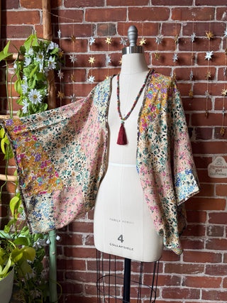 Meadow Mosaic Patchwork Cocoon Shawl