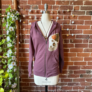 OOAK Autumn Collection- Size Small Upcycled Luna Butterfly Detail Hoodie