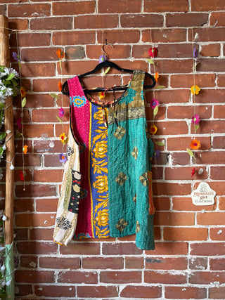 Bohemian Journey Kantha Tank - Fair Trade Made