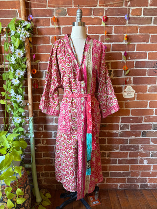 Riverstone Kantha Robe Kimono - Fair Trade Made