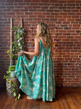 Delphia Recycled Sari Dress w/ Pockets