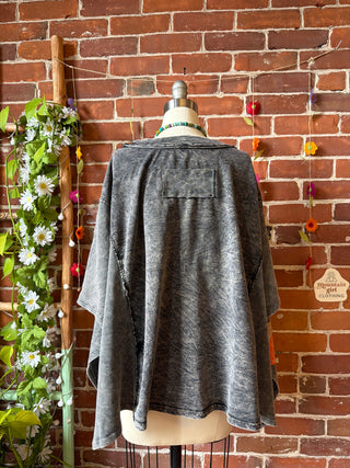 OOAK Spring Collection - Upcycled Kantha Flower Patch Patchwork Poncho Style Top 🌼