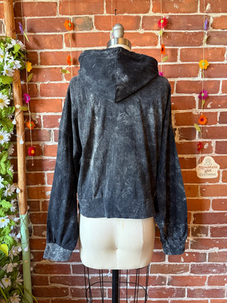 Good Things Take Time Mushroom Cropped Hoodie Sweatshirt - Fair Trade Made - 100% Cotton