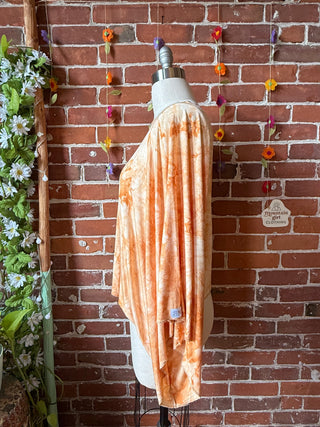 OOAK Summer Collection- Upcycled Flowy Tie Dye Tunic Poncho