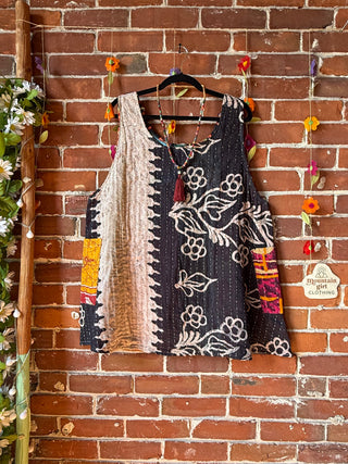 Bohemian Journey Kantha Tank - Fair Trade Made