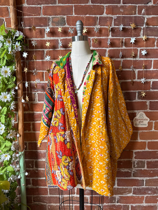 OOAK Winter Collection - Upcycled Janet Jackson Inspired Vintage Kantha Jacket