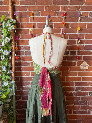 Size 0-12 In Bloom Reversible Kantha Halter Top