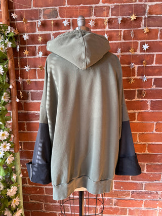 OOAK Autumn Collection- Size Large Upcycled Sublime Patchwork Detail Hoodie