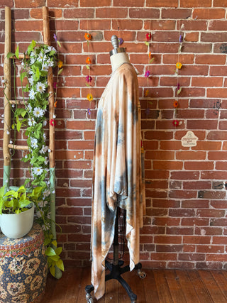OOAK Spring Collection - Callisto Kantha Crescent Moon Kimono Robe