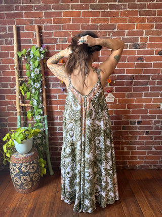 Delphia Recycled Sari Dress w/ Pockets