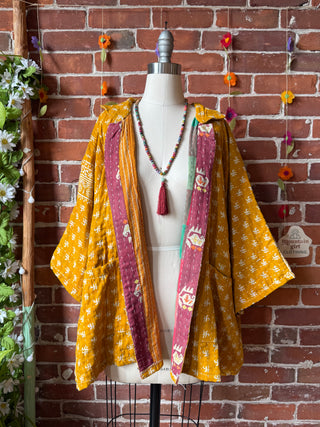 OOAK Summer Collection - Upcycled KISS inspired Vintage Kantha Jacket