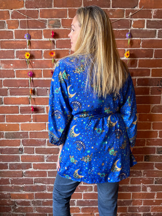 Celestial Goddess Kimono - Blue