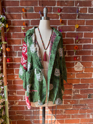 OOAK Summer Collection - Upcycled Nirvana Inspired Vintage Kantha Jacket