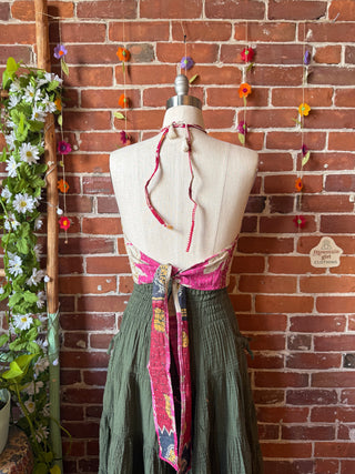 Size 0-12 In Bloom Reversible Kantha Halter Top