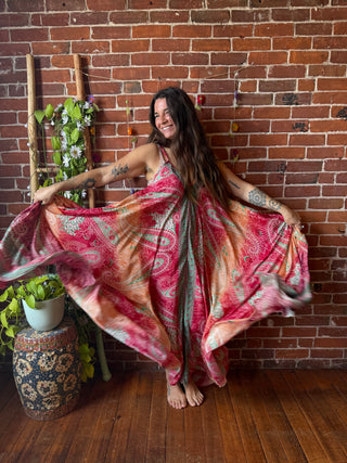 Delphia Recycled Sari Dress w/ Pockets