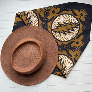 Brown Grateful Dead Stealie Bandana Headband-Final Sale