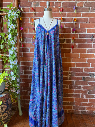 Delphia Recycled Sari Dress w/ Pockets