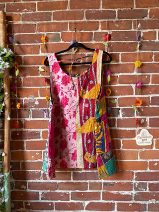 Bohemian Journey Kantha Tank - Fair Trade Made
