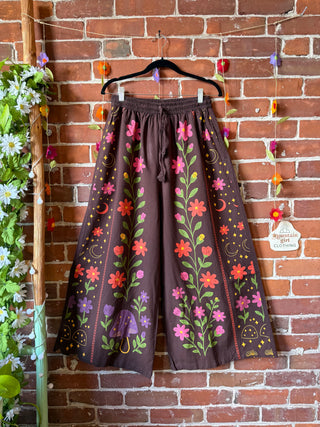 Moon Garden Wide Leg Pants - Multiple Colors & Sizes Available- Fair Trade Made