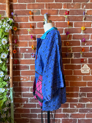 OOAK Summer Collection - Upcycled Gorillaz Inspired Vintage Kantha Jacket