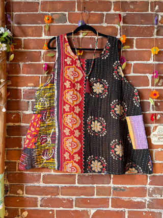 Bohemian Journey Kantha Tank - Fair Trade Made