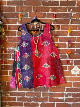 Bohemian Journey Kantha Tank - Fair Trade Made