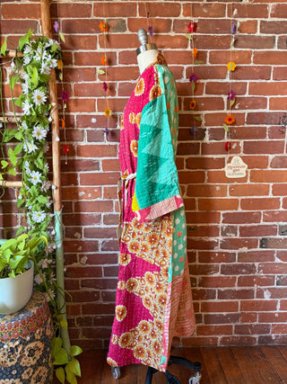 Riverstone Kantha Robe Kimono - Fair Trade Made