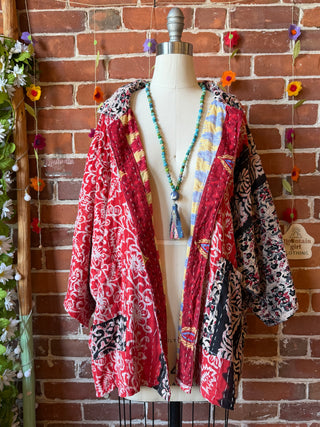 OOAK Spring Collection - Upcycled  Madonna Inspired Vintage Kantha Jacket