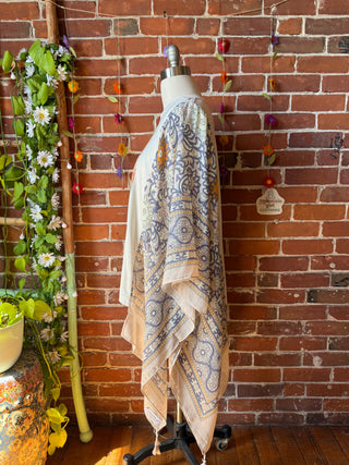 Pearl Classic Rock Boho Hi Lo Poncho Top