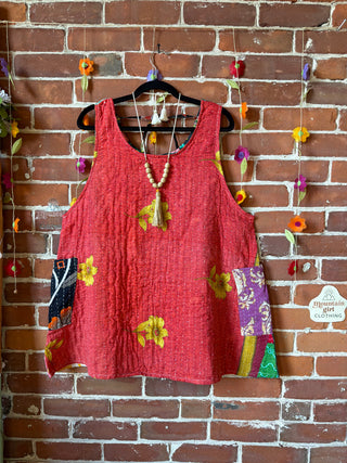 Bohemian Journey Kantha Tank - Fair Trade Made