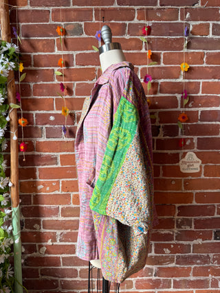 OOAK Summer Collection - Upcycled Stevie Nicks Inspired Vintage Kantha Jacket