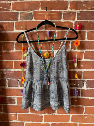 Sunwashed Cropped Daydream Tank - Fair Trade Made - Multiple Colors Available