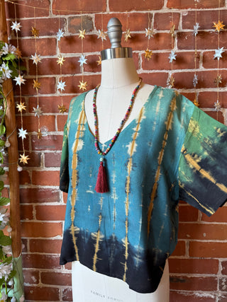 Gemini Moons Tie Dye Cropped Top - Multiple Colors Available