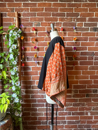 Upcycled Yosemite Kantha Hybrid Batwing Top