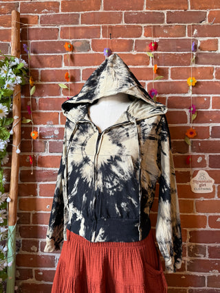Moonstone Tie Dye Cropped Hoodie - 100% Cotton - Fair Trade Made - Multiple Colors