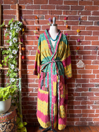 Riverstone Kantha Robe Kimono - Fair Trade Made