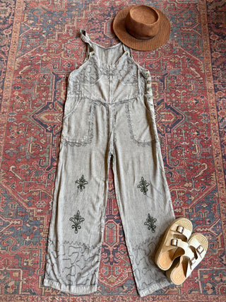 Meadow Stitch Stone Wash Overalls -Multiple Colors Available - Fair Trade Made