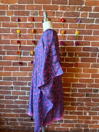 Size 2-12 Upcycled Adjustable Sari Tunic