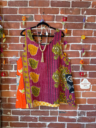 Bohemian Journey Kantha Tank - Fair Trade Made