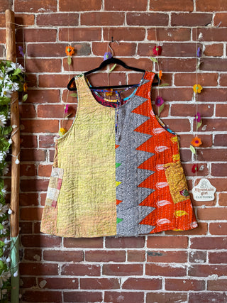 Bohemian Journey Kantha Tank - Fair Trade Made