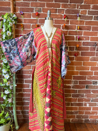 Spring Riverstone Kantha Kimono
