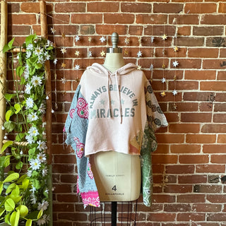 OOAK Autumn Collection- Upcycled Miracles Hi Lo Kantha Hoodie Poncho