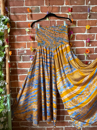 Festival Drift Recycled Sari Palazzo Pants - Fair Trade Made