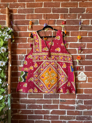 Bohemian Journey Kantha Tank - Fair Trade Made