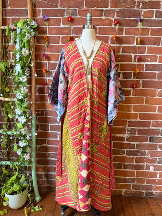 Spring Riverstone Kantha Kimono