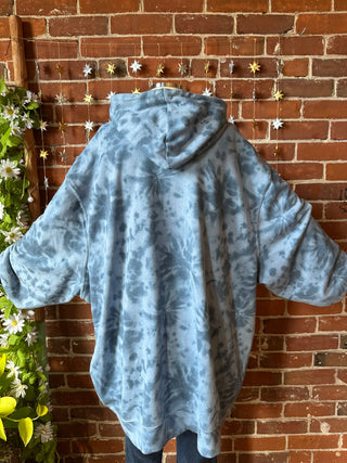 OOAK Autumn Collection- Size 1X/2X Upcycled Pearl Classic Rock Pullover Hoodie