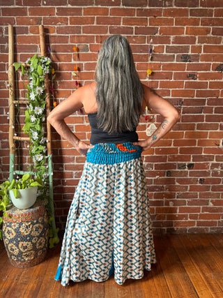 Festival Drift Recycled Sari Palazzo Pants - Fair Trade Made